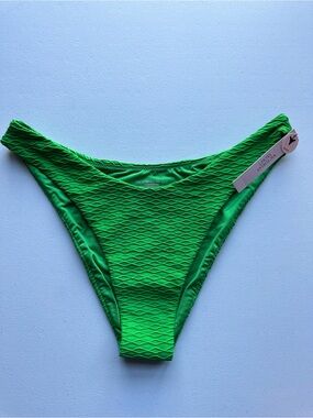 Victoria's Secret Green Textured Bikini Bottom